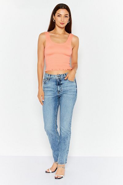 Esprit Women Slim Fit Washed Stretchable Jeans, Blue