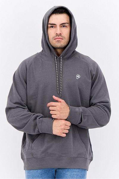 Penfield Men Hooded Embroidered Logo Long Sleeves Hoodies, Grey