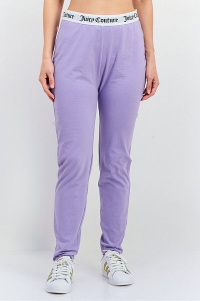 Juicy Couture بنطال ضيق بشعار العلامة التجارية للنساء، أرجواني