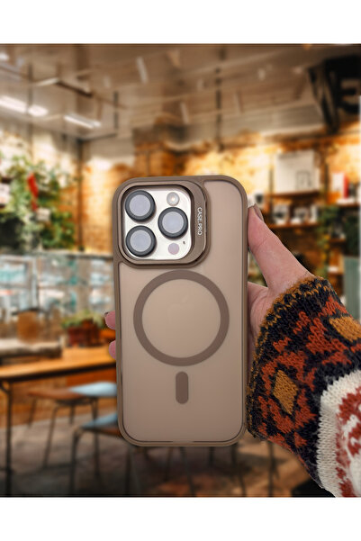 Caseji حافظة متوافقة مع هاتف Apple Iphone 16 Pro Max مع حامل غير لامع Magsafe Metal Key Camera Lens Gift Nevada Case