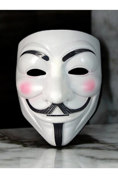 Niyet Vendetta Maskesi - Kostüm Partileri, Cadılar Bayramı Konsepti, V For Vendetta Sert Plastik Maske