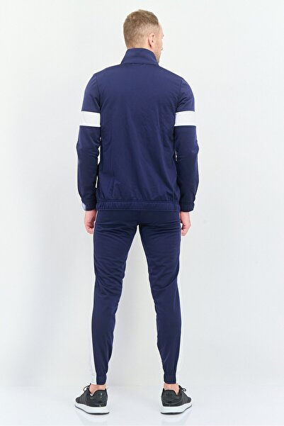 Puma Men Regular Fit 2Pcs Brand Logo Outdoor Tracksuit Set, Navy