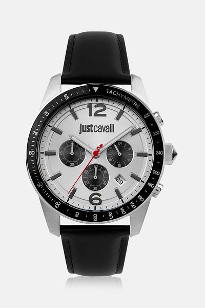 Just Cavalli Men JC1G204L0015 Round Watch 44 mm, Black