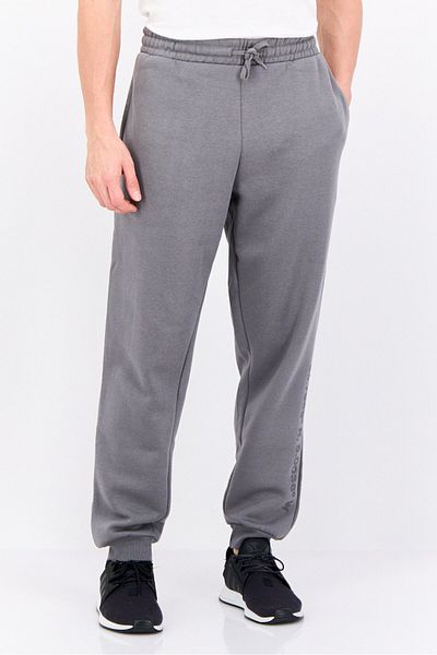 Fudo Men Regular Fit Drawstring Solid Sweatpants, Grey
