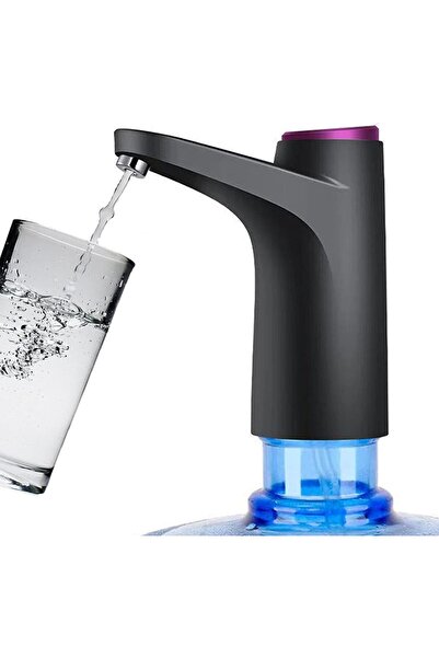 AWH موزع مياه سعة 5 جالون، مضخة شرب إلكترونية (أسود)