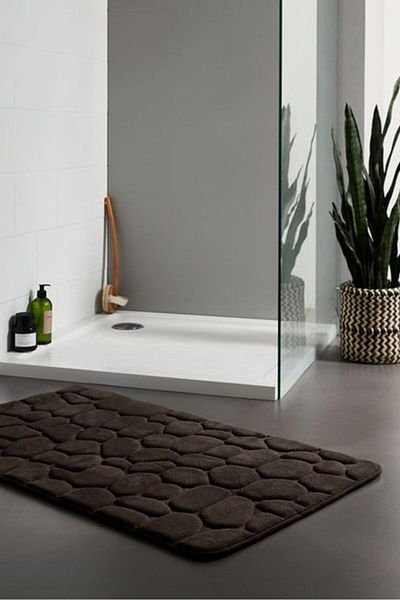 Tchibo Comfortable Bath Math 60 X 100 Cm, Dark Brown