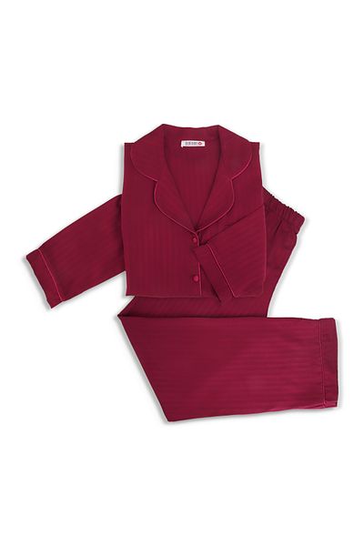 Dominant 100% Woven Poplin Viscose Long Sleeve Button Sleepwear