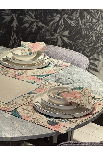 Heriya Лен Iraz Pattern Runner 40X140 см