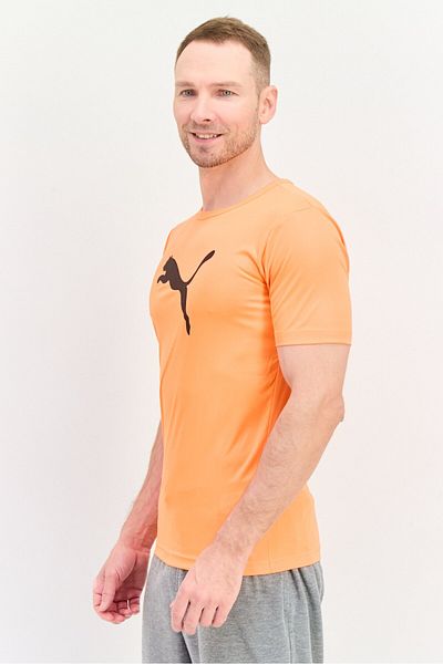 Puma Men Sportswear Fit Short Sleeves Training T-Shirt, Bright Orange