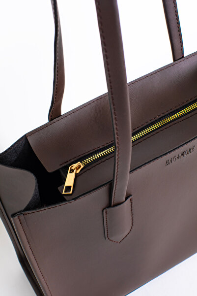 bag&more Dámská taška Bitter Brown Trend - taška přes rameno s dlouhou rukojetí