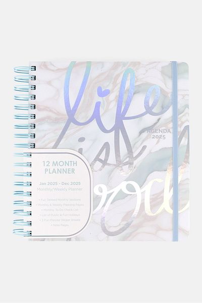 Votum Life Is Good Spiral Journal 2025, Mint Green