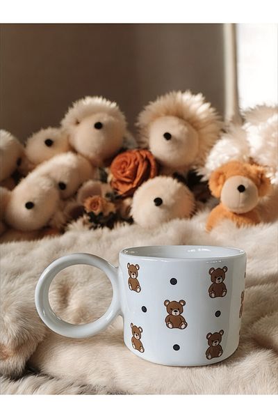 Carmen Soft Luxury Teddy Bear Pinterest Mug - Glass