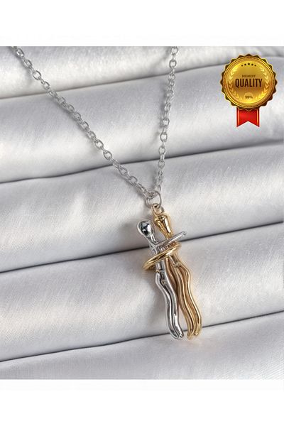 shop Steel Necklace 40+5 cm Lover Necklace - Quality Steel, Modern Design, Ideal Gift for Special Moments