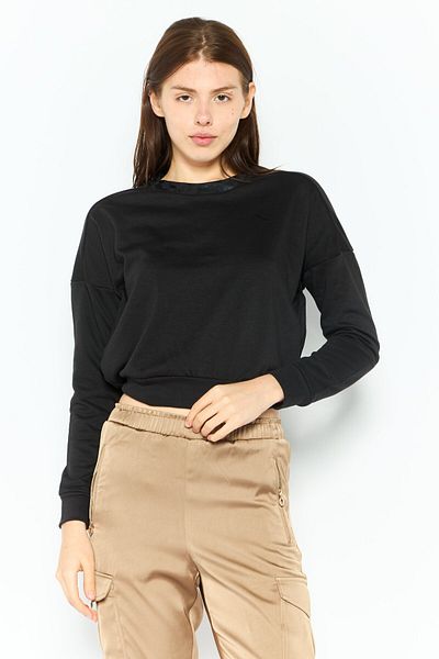 Puma Women Sportswear Fit Long Sleeves Training Sweatshirt, Black