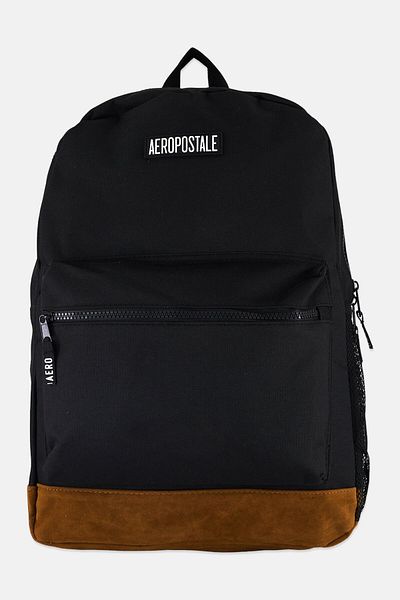 Aeropostale Men Brand Logo Backpack 31 L x 42 H x 14 W cm, Black