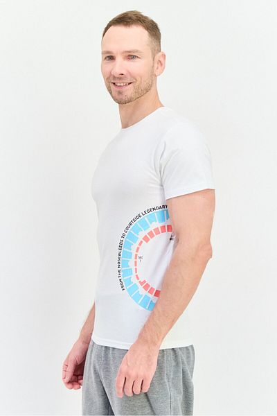 Puma Men Sportswear Fit Short Sleeves Outdoor Tonal T-shirt, Off White Combo