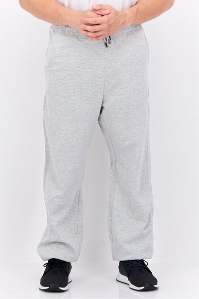 Crosshatch Men Sportswear Fit Outdoor Sweatpants, Heather Grey