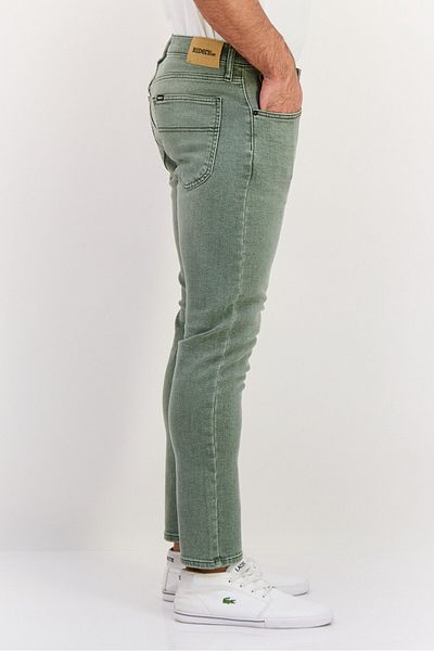 Lee Men Slim Fit Washed Stretchable Jeans, Faded Khaki