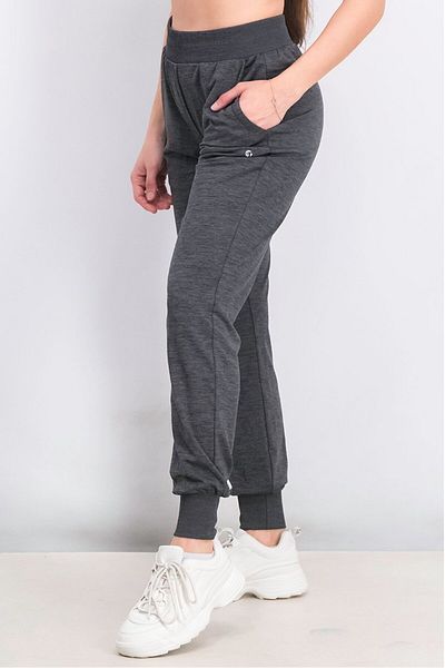 Tchibo Women Sportswear Fit Training Sweatpants, Grey Heather