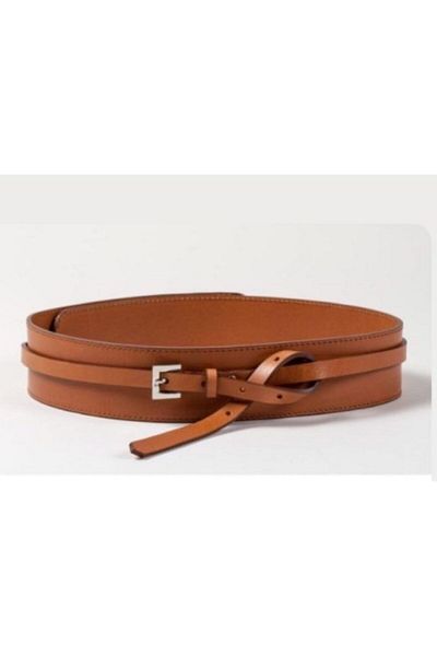 Kemerix Women's Tan Spiral Belt