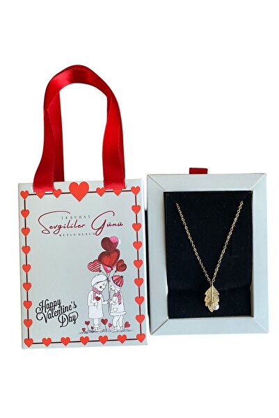 312 KONSEPT قلادة نسائية من الفولاذ المقاوم للصدأ مع حقيبة مخصصة لعيد الحب