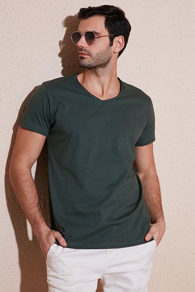 Buratti Ανδρικό T-Shirt Slim Fit V λαιμόκοψη - 100% βαμβάκι 5412001