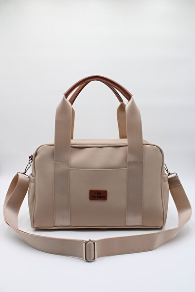 LASSO Жіноча бежева сумка з великим внутрішнім об'ємом, кишенями та підкладко...