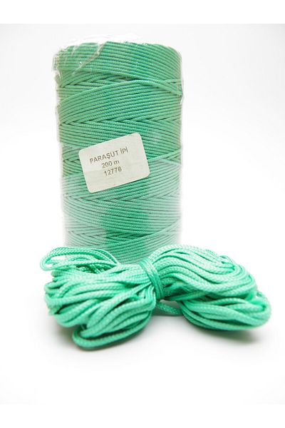 Yüksel Boncuk Σχοινί αλεξίπτωτου 200 μέτρων Water Green (1,5 MM)