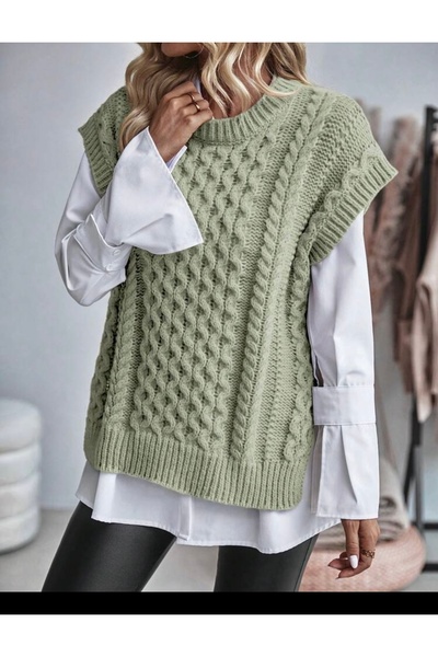 moda mh Πλεκτό Λεπτομερές Πλεκτό πουλόβερ Ύψος 75 cm Το πλάτος είναι 50 cm