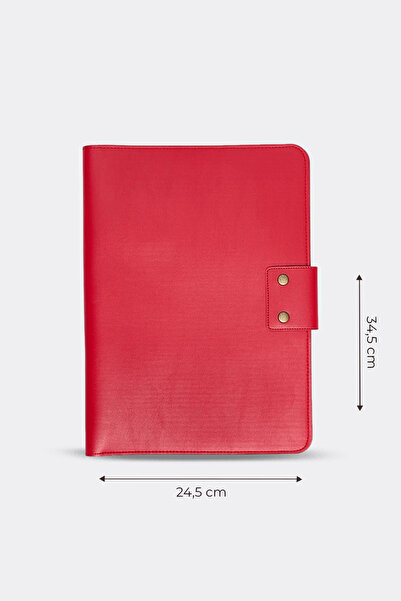 MORCA حقيبة ماك بوك اير برو 13-14 بوصة منظم للكمبيوتر المحمول والكمبيوتر اللوحي باللون الأحمر