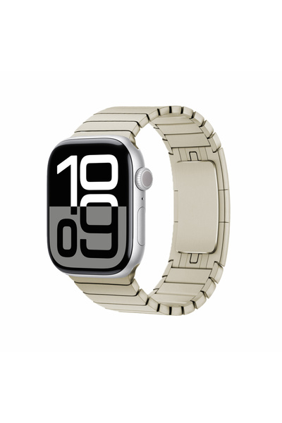 UnDePlus Watch 44/45/46/49mm Kordon Baklalı Metal Kordon 2/3/4/5/6/se/7/8/9/1...