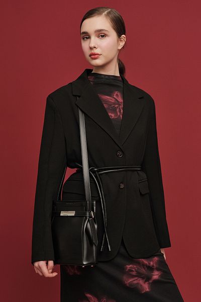 Manuka Black Classic Cut Blazer Jacket