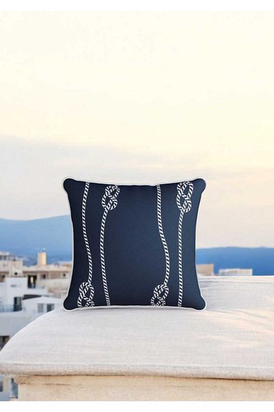 LUX VIE Husă de pernă decorativă marină imprimată pe două fețe