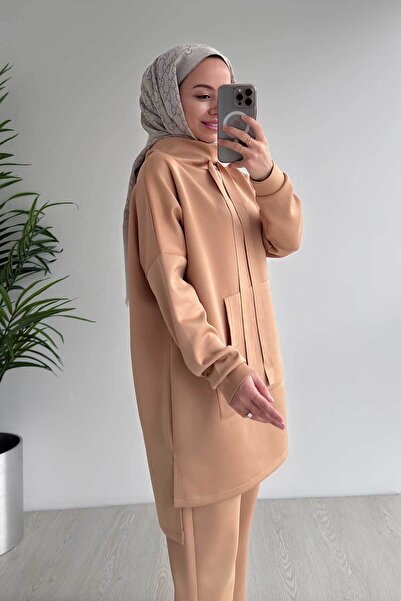 Ka Hijab Camel Kangaroo Pocket Scuba Hijab Set of 2