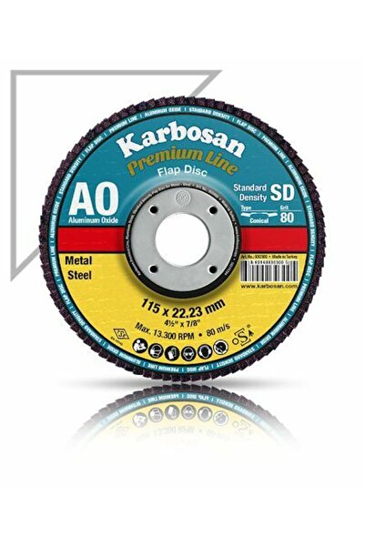 KARBOSAN 115x22.23 60 Kum 982980 Premium Line Ao Flap Disk Zımpara 10 Adet