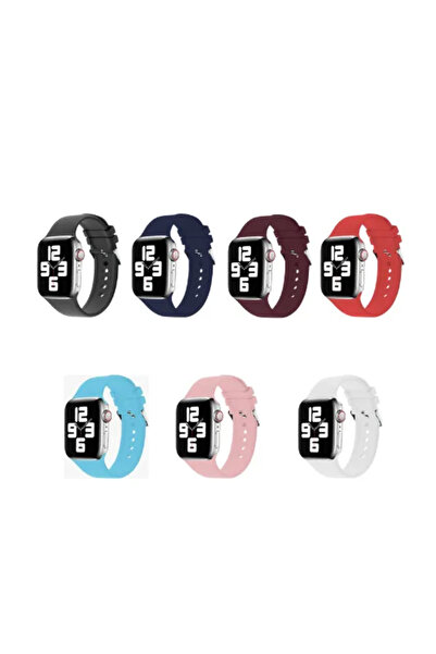 Green Lion سوار سيليكون أخضر مع مشبك لساعة Apple Watch مقاس 42/44/45 مم - أخضر ليموني