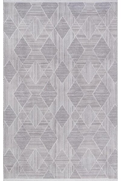 Merinos Halı Salon Halısı 200x290 Diyez 64249 096 Gri