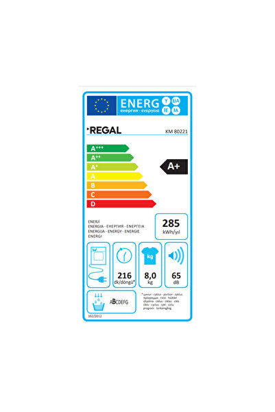 Regal KM 80221 8 kg Kurutma Makinesi