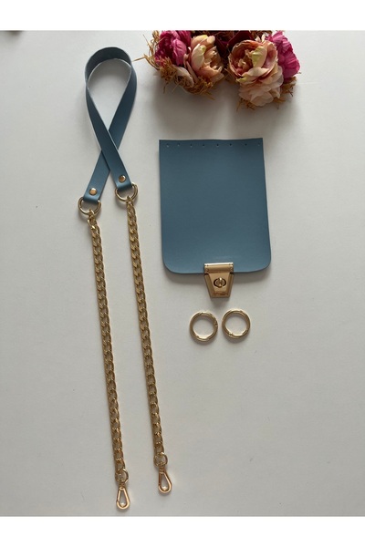 zg hobi aksesuar طقم حقيبة محبوكة - غطاء حقيبة محبوك من الجلد مع مجموعة أحزمة