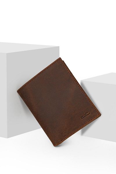 Deri Company Ανδρικό πορτοφόλι από γνήσιο (REAL) δέρμα Antique Brown 113529