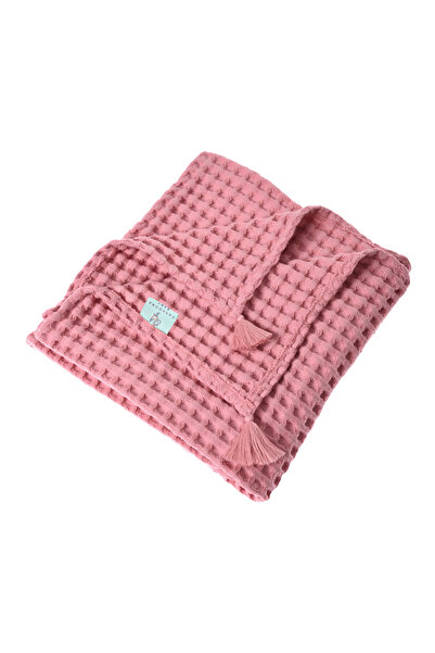 Casadora Baby غطاء لحاف وافل سميك من القطن 100% - وردي - 160 × 220 سم