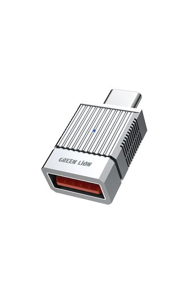Green Lion 2 In 1 Otg Adapter Usb-A To Usb-C - Gray