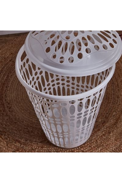 Home Box سلة غسيل هدسون مع غطاء - 54 لتر