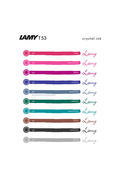 Genel Markalar Crystal T53 Şişe Mürekkep Azurite