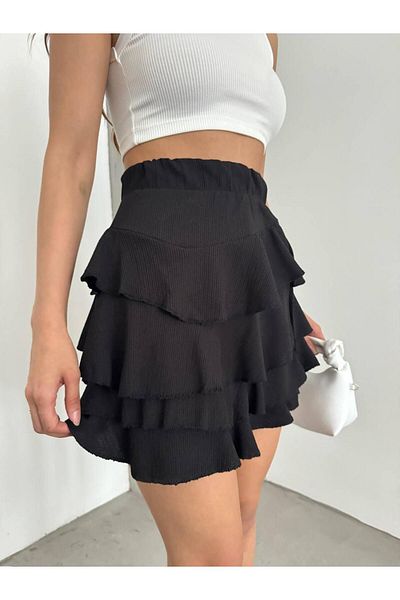 MetuCA Fusta mini cu volane - piesa eleganta si la moda