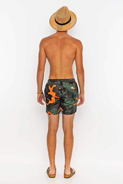 redowl Kamuflaj Desenli Plaj Havlusu & Deniz Şortu İkili Takım