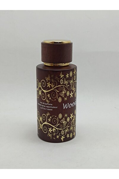 ANADOLU PARFÜM Boş CAM Desenli Mat Ahşap Görünümlü Sprey Başlıklı Cam Şişe