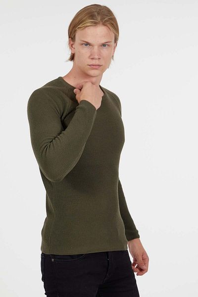 redowl Λεπτό πλεκτό πουλόβερ Crew Neck Slim Fit