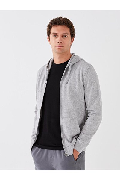 LC Waikiki Men's Zipped Hooded Long Sleeve Sweatshirt