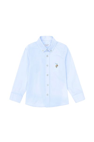 U.S. Polo Assn. Αγόρι Basic πουκάμισο - γαλάζιο, μακρυμάνικο, 50271303-VR003